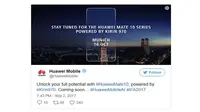 Teaser terbaru Huawei Mate 10 (Foto: Huawei)