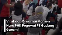 Tangkapan layar video di media sosial mengenai Gudang Garam.
