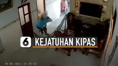 Reaksi pria itu kaget dan bingung saat kejadian.