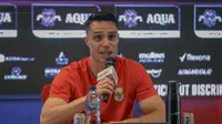 Joey Pelupessy berbicara mengenai persiapan Timnas Indonesia melawan Mozambik. (Bola.com/Abdul Aziz)