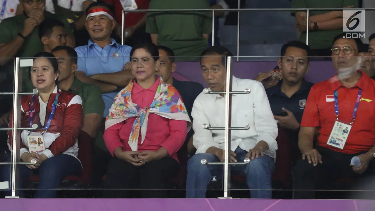 Presiden Jokowi Saksikan Final Bulutangkis Beregu Putra Asian Games 2018