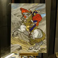 Lukisan Victory-Napoleon, karya Mochtar Sarman yang akan dipamerkan di Art Moments Jakarta 2020 | dok. Prefinite Communications