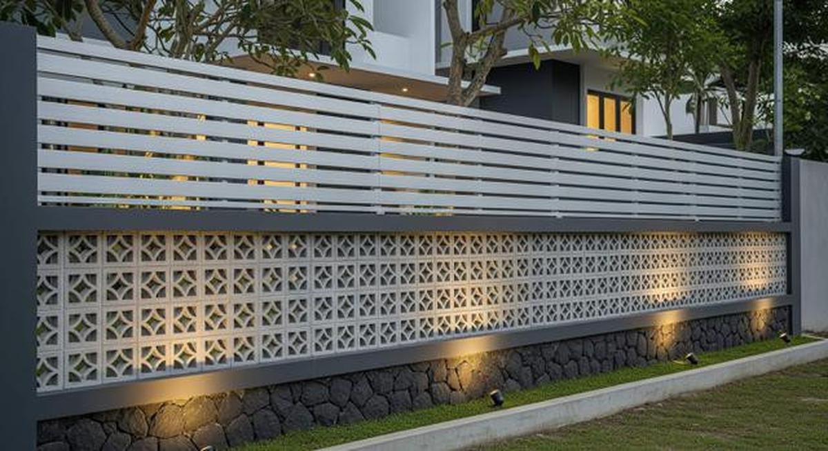 10 Inspirasi Pagar Rumah Anti Maling Berbahan Hollow Galvanis Kuat untuk Hunian Minimalis