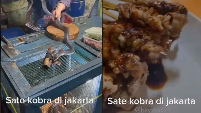 Viral Ada Sate Kobra di Jakarta, Proses Pembuatannya Bikin Bergidik