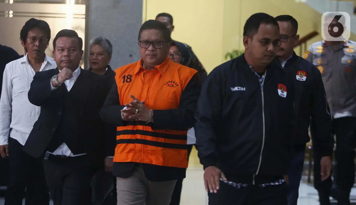 Sebelumnya, hari ini, Kamis (20/2/2025), Sekjen PDIP Hasto Kristiyanto kembali memenuhi panggilan penyidik Komisi Pemberantasan Korupsi (KPK) untuk diperiksa sebagai tersangka. (Liputan6.com/Angga Yuniar)