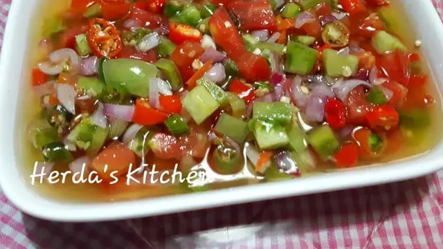ilustrasi resep sambal dabu-dabu/herda's kitchen
