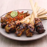 Resep Sate Lilit Jamur ala Bali Vegetarian-Friendly./Copyright depositphotos.com/rickyherawan84