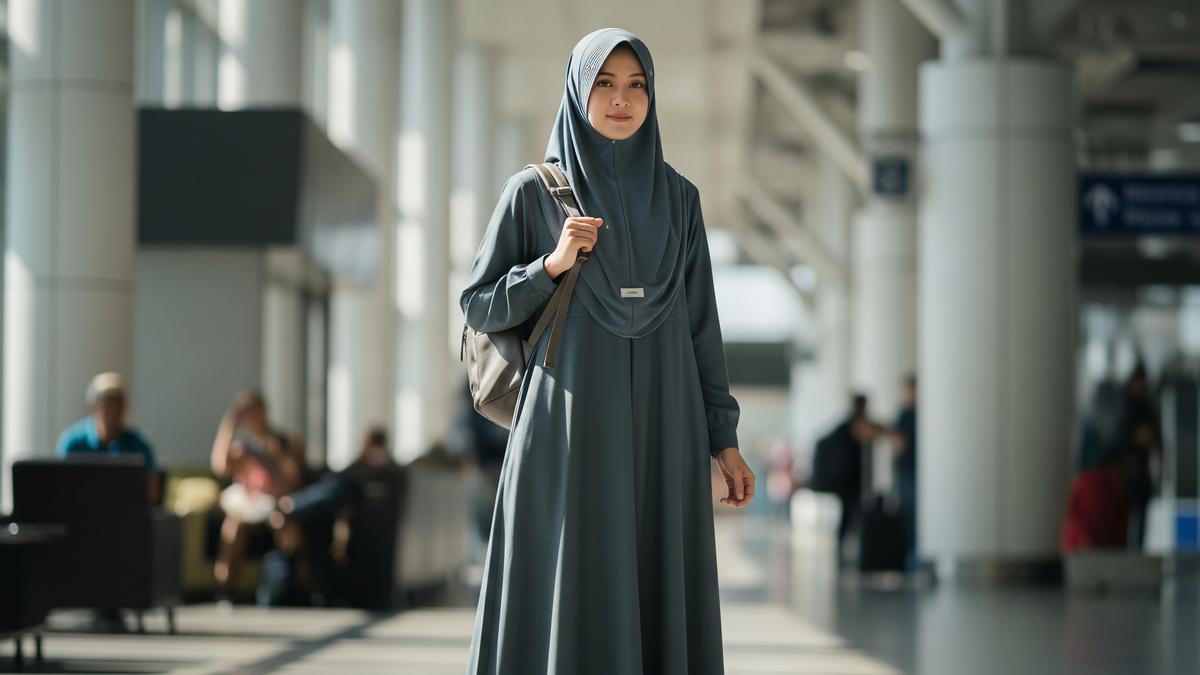 9 Model Gamis Praktis untuk Traveling Jauh, Tampil Modis dan Nyaman