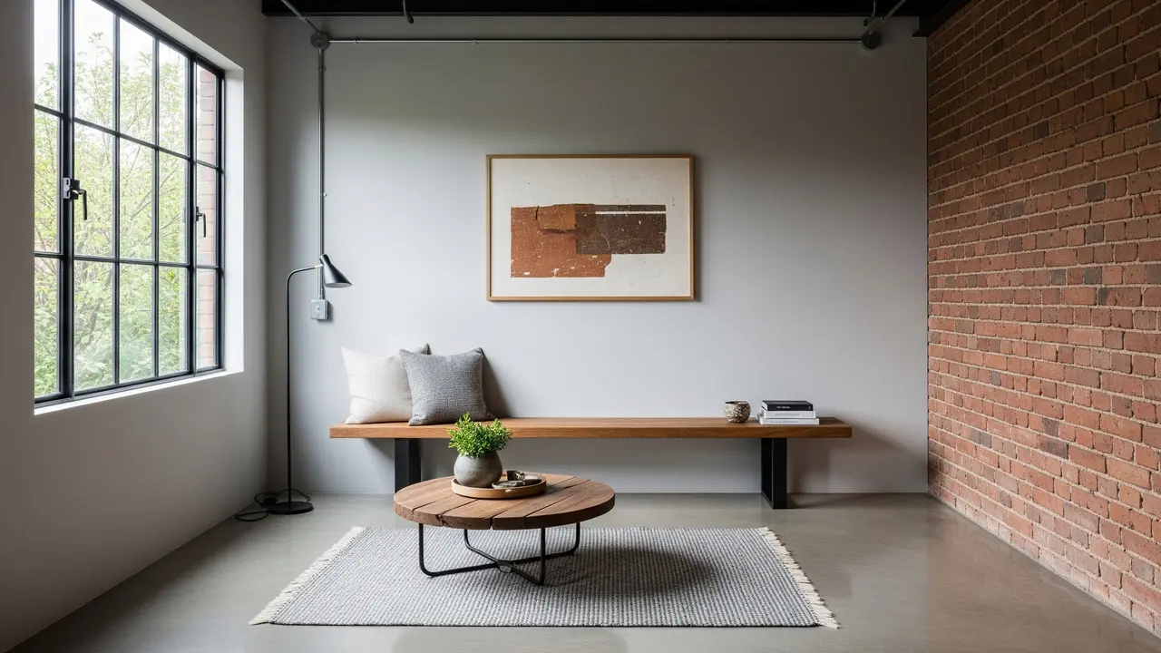 Desain Ruang Tamu Kecil Minimalis Tanpa Sofa di Rumah Sederhana/Gemini AI