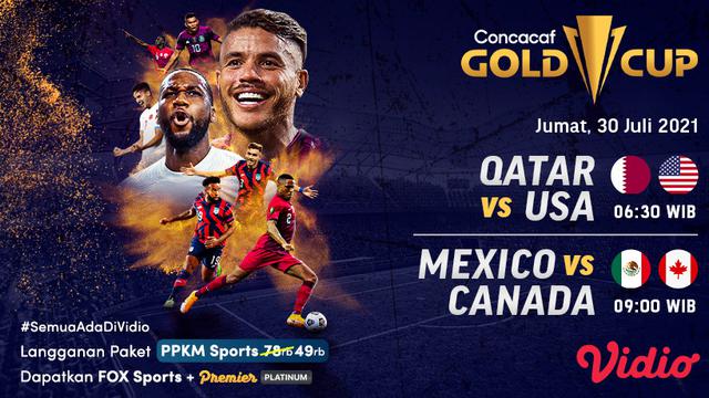Jadwal dan Live Streaming Semi Final Piala Emas CONCACAF 2021 di Vidio, Jumat 30 Juli 2021