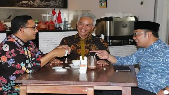 Ganjar Pranowo, Ridwan Kamil, dan Anies Baswedan