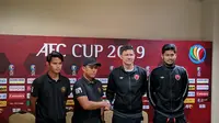 Konferensi Pers PSM Vs Kaya-Iloilo pada Grup H Piala AFC 2019. (Bola.com/Muhammad Adiyaksa).