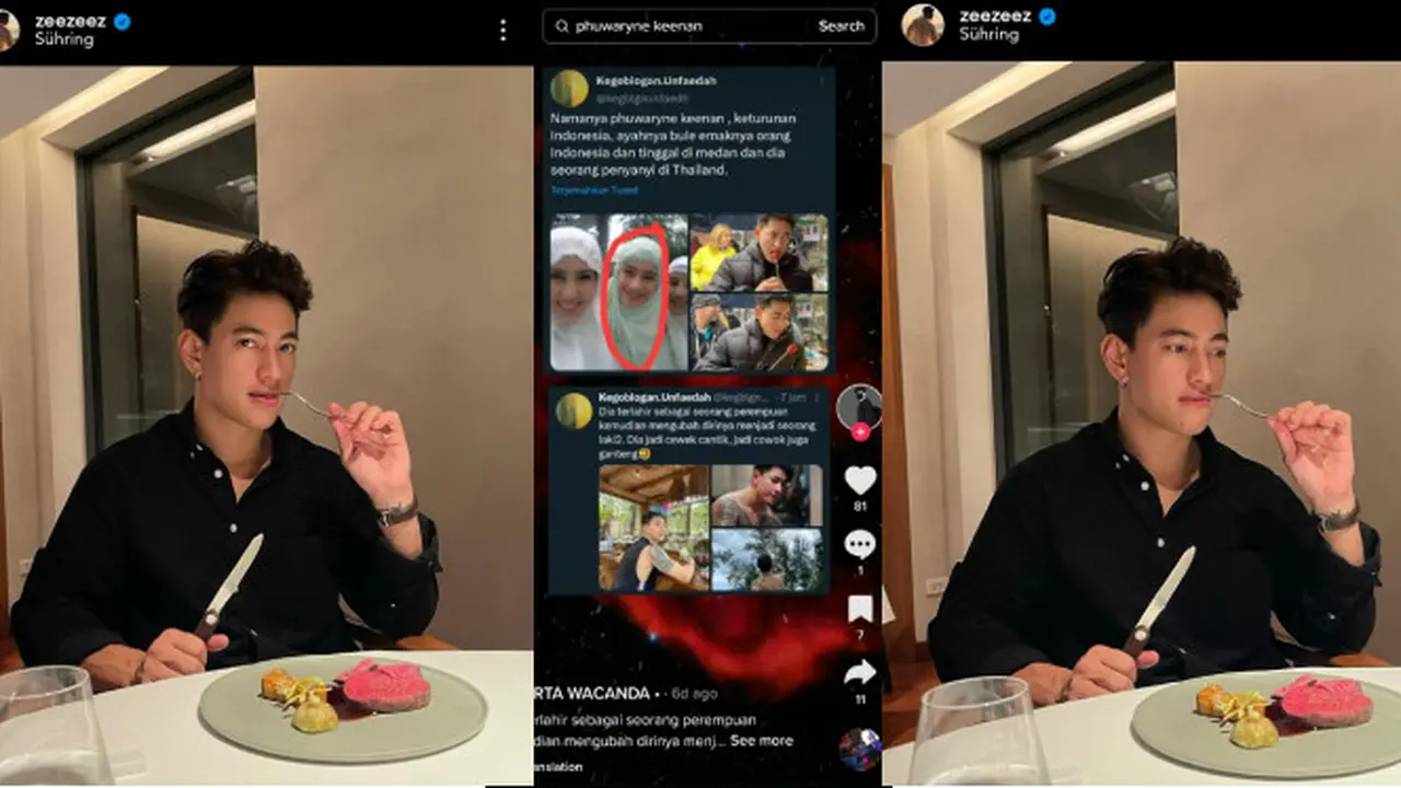 Phuwaryne Keenan atau Zee Transgender atau Zee Keenan yang Viral di TikTok Disebut Warganet Adalah Gadis Muslimah Cantik dari Medan (Tangkapan Layar Instagram/TikTok)