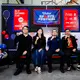 Teguh Wicaksono, Chief Marketing Officer Vidio - Greysia Polii, Atlet Legendaris Badminton Indonesia - Sadikin Aksa, Direktur Komersial I.League - Bambang Pamungkas, Atlet Legendaris Sepak Bola Indonesia.League - Bambang Pamungkas, Atlet Legendaris Sepak Bola Indonesia. (Vidio)