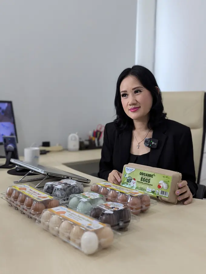 Vesya Hansen  Pengusaha Perempuan Bisnis Telur dengan Berbagai Rasa