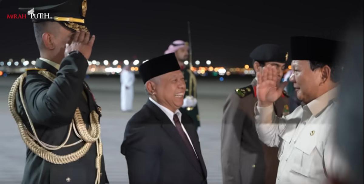 Ketika Prabowo Disambut Jenderal TNI Teriak 'Komando' di Arab Saudi, Ada Pasukan Pedang Gagah Mengawal