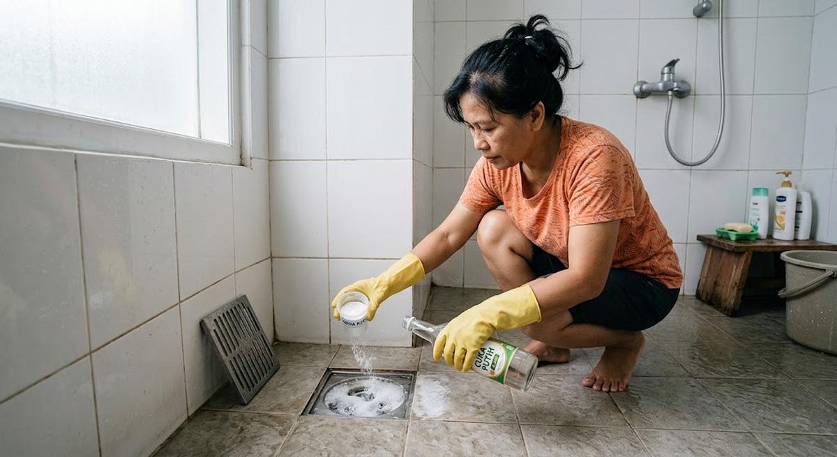 12 Cara Mengusir Cacing dari Kamar Mandi Tanpa Bahan Kimia, Aman dan Efektif