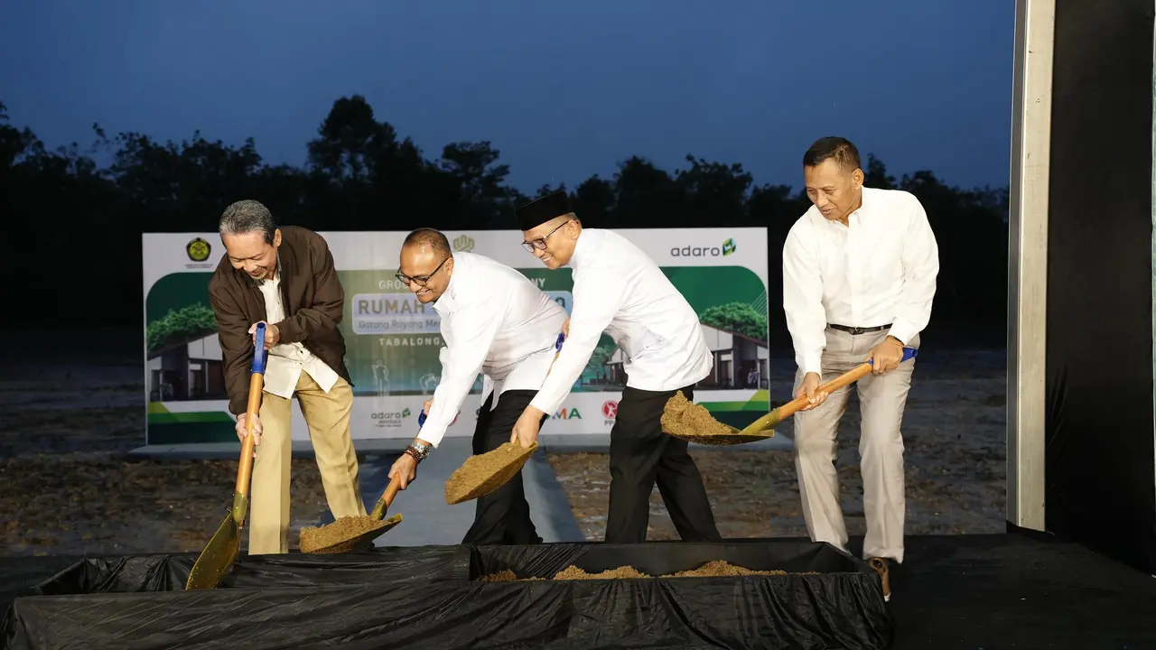 Kementerian Perumahan dan Kawasan Permukiman (PKP) bersama Grup Adaro resmi memulai pembangunan 500 rumah gratis