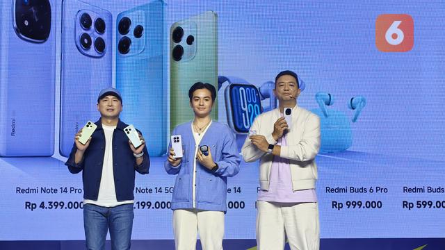 Peluncuran Redmi Note 14 Series. Liputan6.com/Agustinus Mario Damar