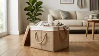 DIY Keranjang Laundry dari Kardus, Alternatif Penyimpanan yang Kreatif dan Estetik