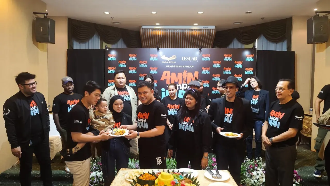 Kolaborasi Leslar Pictures dan Tobali Putra Production dalam film Amin Tanpa Iman.