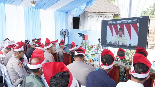 Presiden Prabowo Subianto meresmikan 3.395 jembatan di seluruh Indonesia yang dibangun oleh TNI-Polri (Istimewa)