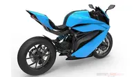 Superbike listrik asal India diklaim memiliki kemampuan berlari sekencang Ducati. (Rushlane)