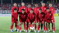 Formasi awal Timnas Indonesia U-20 ketika melawan Yaman U-20 di Stadion Madya pada hari Minggu, 29 September 2024.