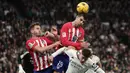 Meski tampil menyerang, Real Madrid baru membuka keunggulan pada menit ke-20 lewat gol yang dicetak Brahim Diaz. (Thomas COEX/AFP)