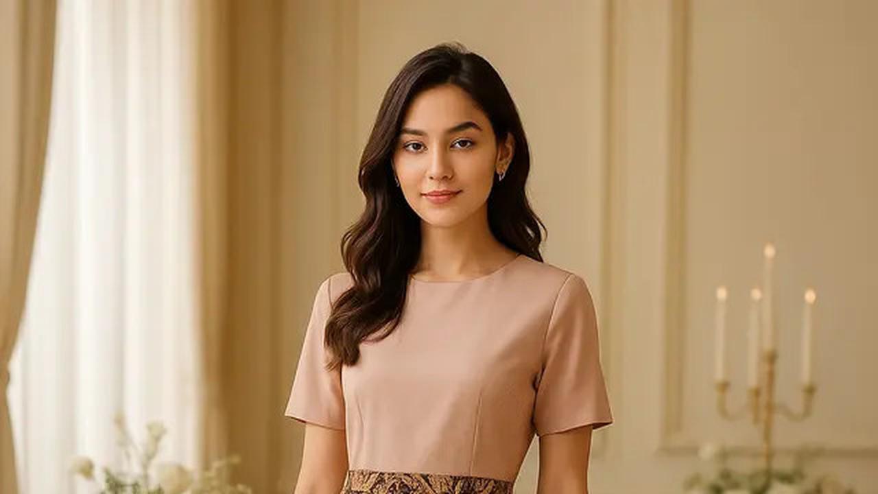 7 Model Rok Batik Kombinasi Kain Polos Wanita Modern yang Elegan