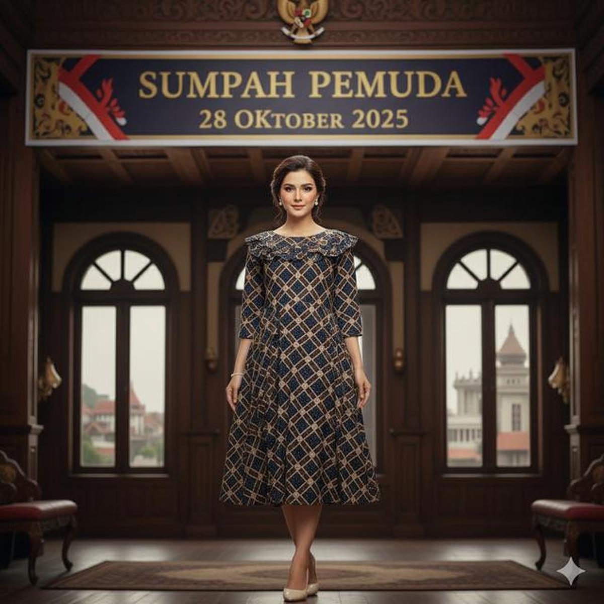7 Model Dress Batik Simpel dan Elegan untuk Peringati Sumpah Pemuda 28 Oktober 2025