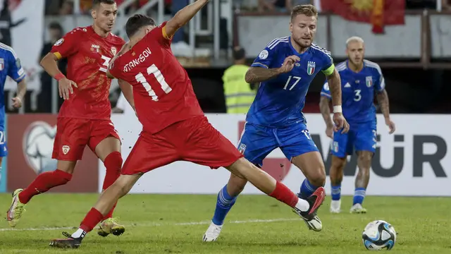 Foto: Italia dan Inggris Kompak Raih Hasil Imbang di Kualifikasi Euro 2024
