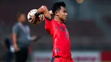 Lemparan ke dalam Pratama Arhan. (Bola.com/Dok.True Bangkok United).