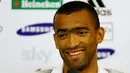 New Chelsea football club signing Portuguese defender Jose Bosingwa attends a press conference at the Chelsea FC training ground in Cobham, on July 16, 2008. AFP PHOTO/Leon Neal