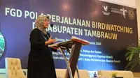 Deputi Bidang Produk Wisata dan Penyelenggaraan Kegiatan (Events) Kemenparekraf Rizki Handayani menjelaskan potensi Tambrauw (dok: Kemenparekraf)