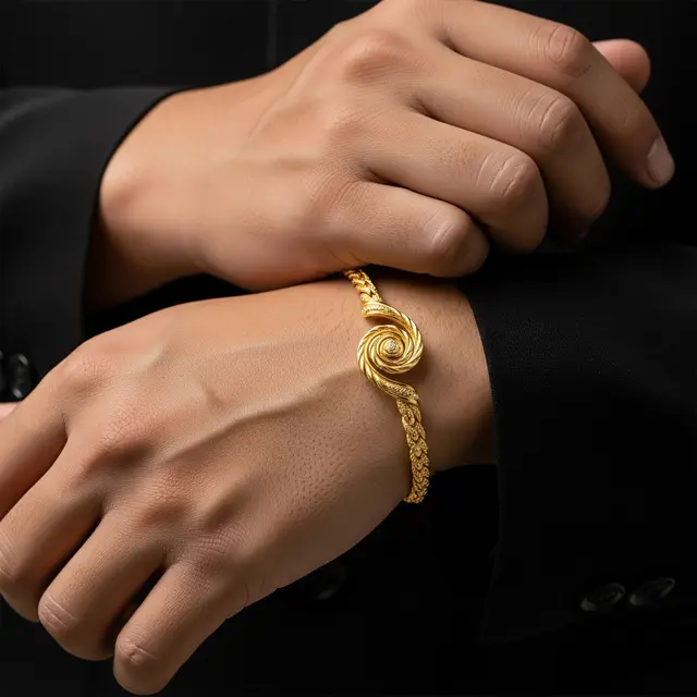 9 Model Gelang Emas untuk Tangan Besar