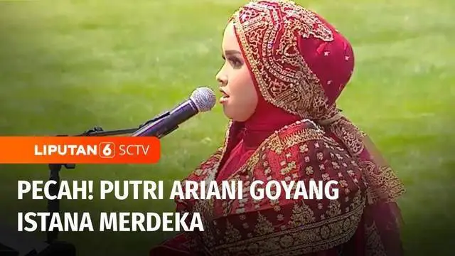 Selalu ada kejutan yang berkesan saat Upacara Kemerdekaan Republik Indonesia di Istana Merdeka, Jakarta. Tahun ini, tamu undangan dibuat bergoyang oleh penyanyi muda, Putri Ariani.