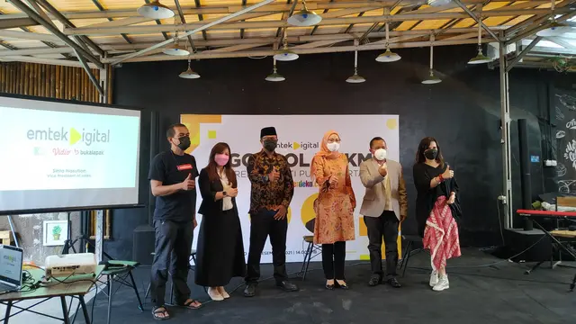 Gelaran EMTEK Digital: Ngobrol UMKM Bareng bersama Merdeka.com, Purwakarta, Kamis (2/12/2021).