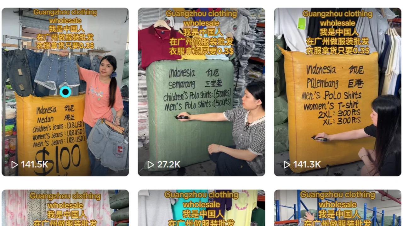 akun tiktok impor baju china