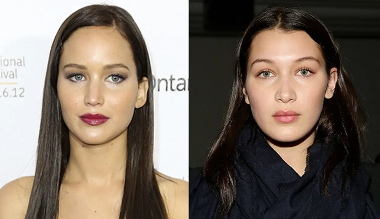Nah, kalau gayanya begini nggak heran deh kalau ada yang salah manggil Bella Hadid dan Jennifer Lawrence. (Pinterest)
