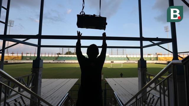 FOTO Persiapan Stadion Bangkalan