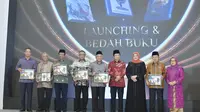 Ketua Umum Partai Hanura Oesman Sapta Odang (Oso) menghadiri acara peluncuran buku Imam Besar Masjid Istiqlal Jakarta Prof Dr KH Nasaruddin Umar. (Ist)