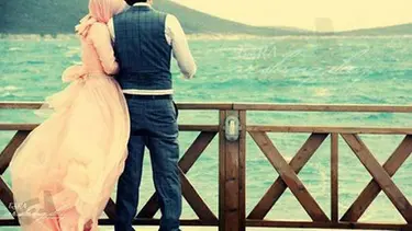 Gambar Kartun Pasangan Islami Romantis