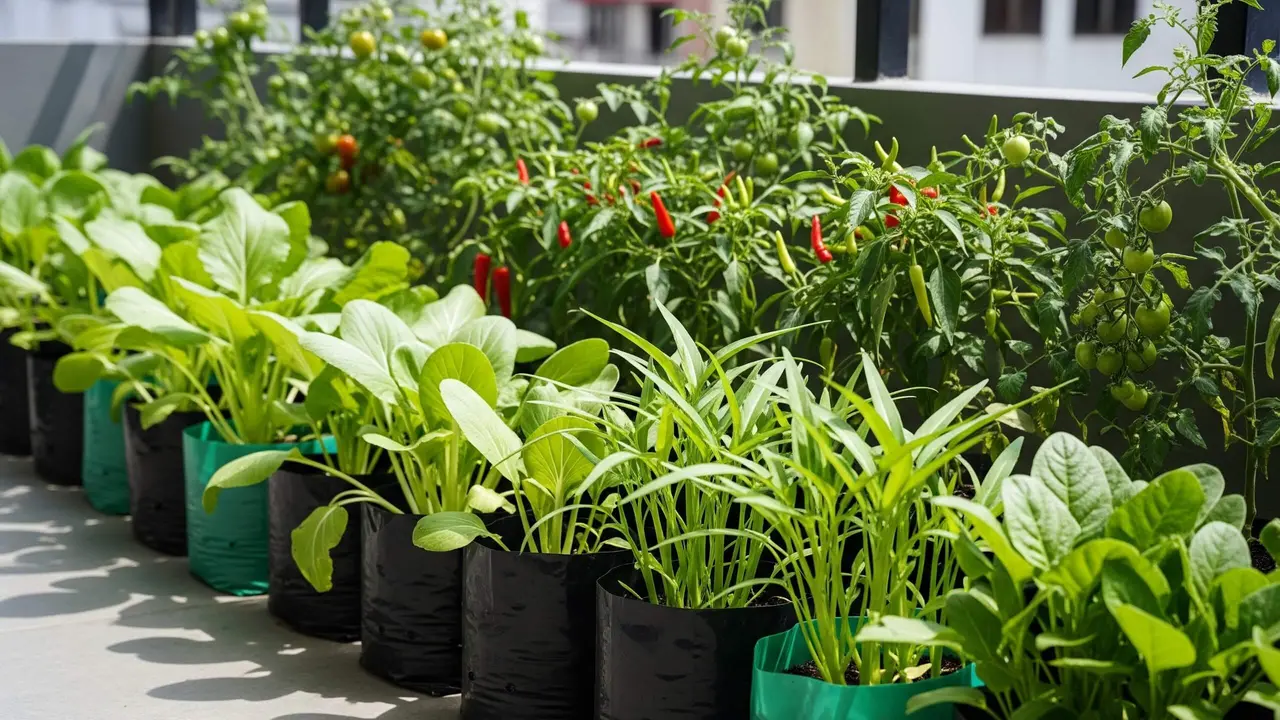Inspirasi Kebun Produktif di Lahan Cor-coran Rumah