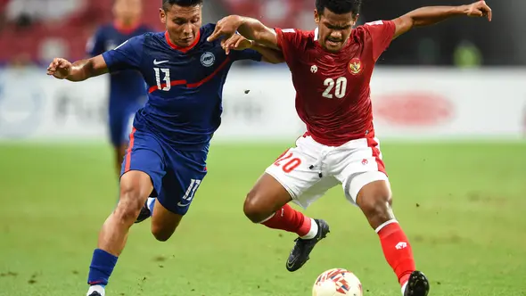 Piala AFF 2020 Indonesia vs Singapura di National Stadium (AP)