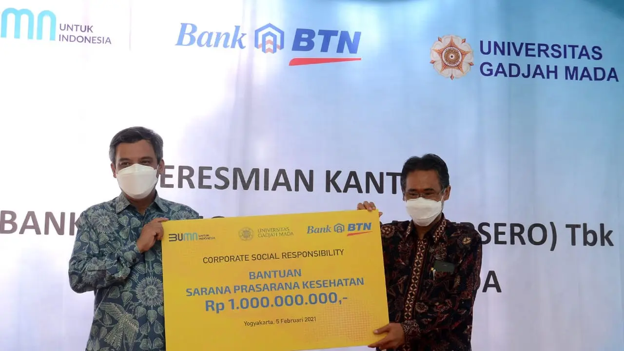 BTN melakukan kegiatan corporate social responsibility (CSR) di lingkungan kampus Universitas Gadjah Mada (UGM)