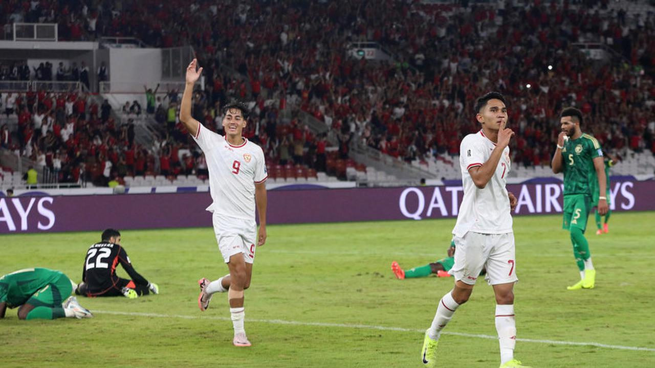 VIDEO: Makna Unik Selebrasi Marselino Ferdinan,  Tutup Mulut Usai Cetak Gol ke Gawang Saudi