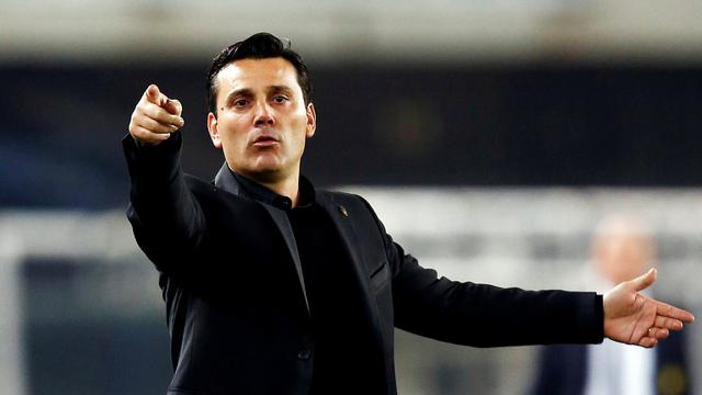 Pelatih AC Milan Vincenzo Montella (REUTERS/Alessandro Garofalo)