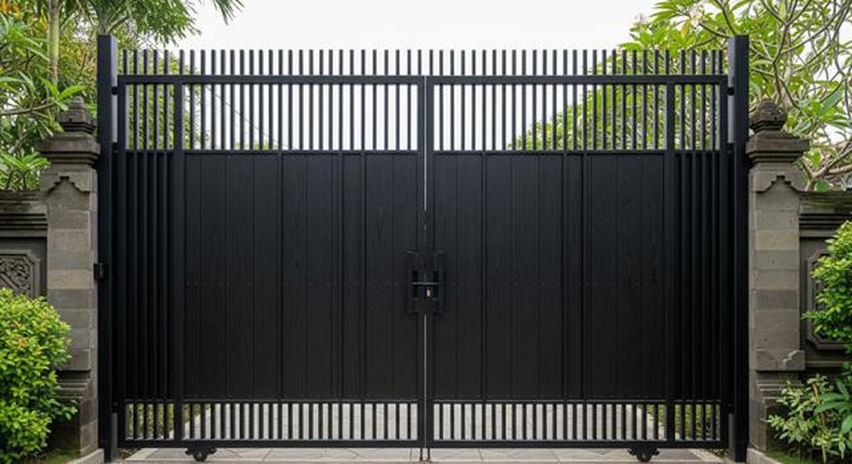Merasa Rumah Kurang Aman? 10 Model Pagar Besi Tinggi Kombinasi Kayu Ini Bisa Dicoba