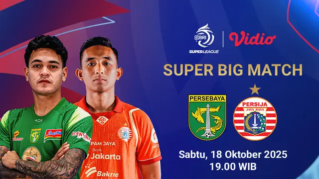 Saksikan Persebaya vs Persija di Vidio. (dok. vidio.com